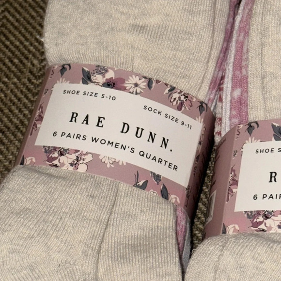 NWT Rae Dunn Women’s Quarter Socks 9-11 “MOM” 4 packs = 24 pair total - Picture 7 of 11